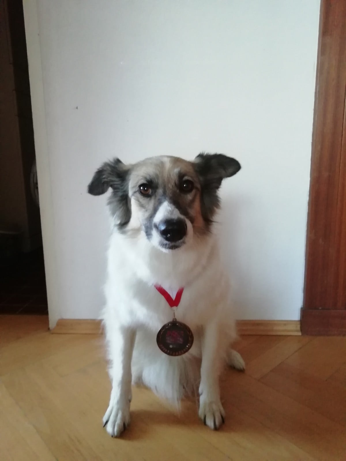 Mara mit ihrer Medaille für den 3. Platz